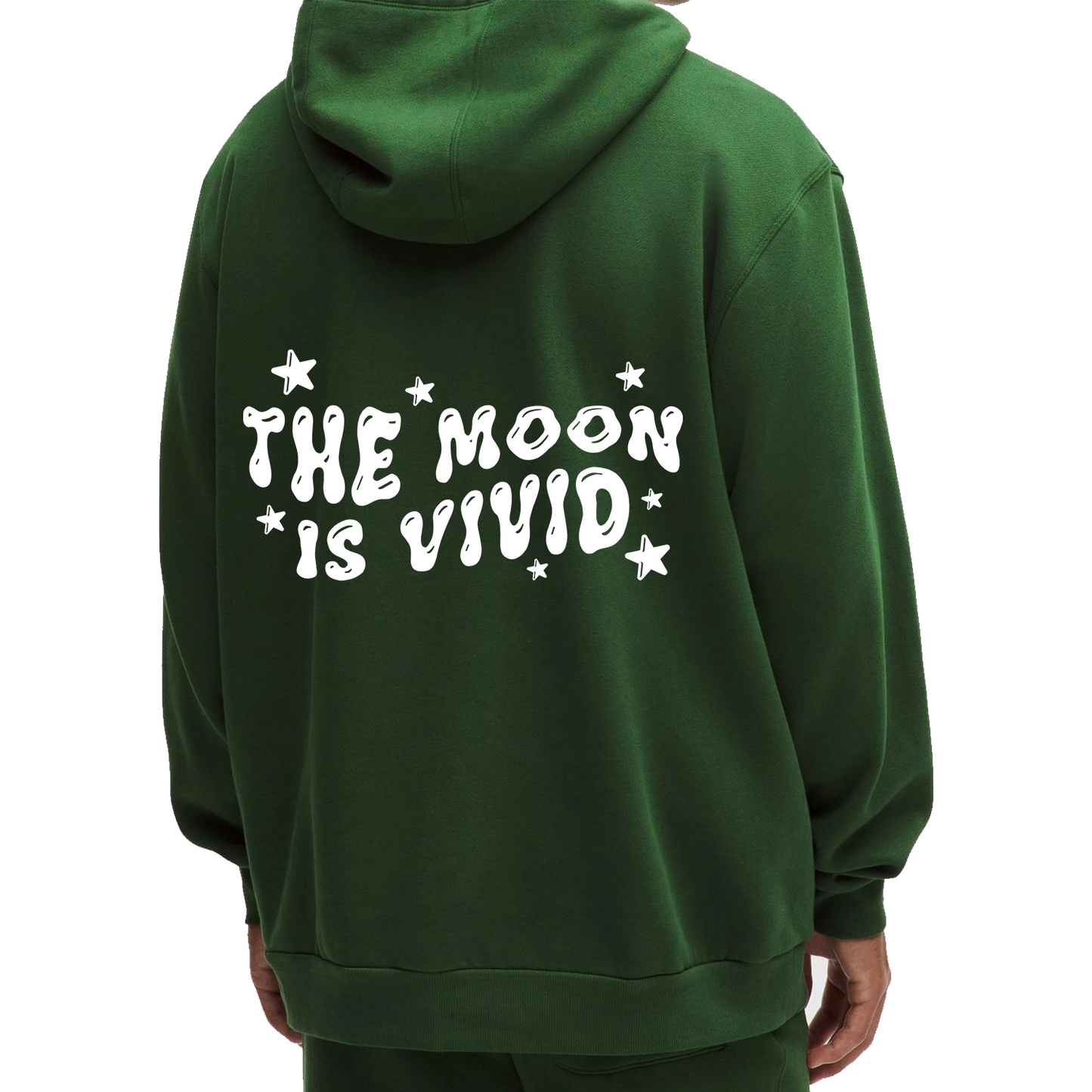 The Moon is Vivid Hoodie - Green